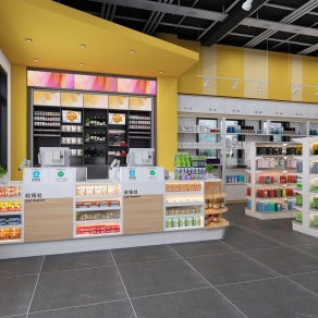 现代零食店3D模型下载